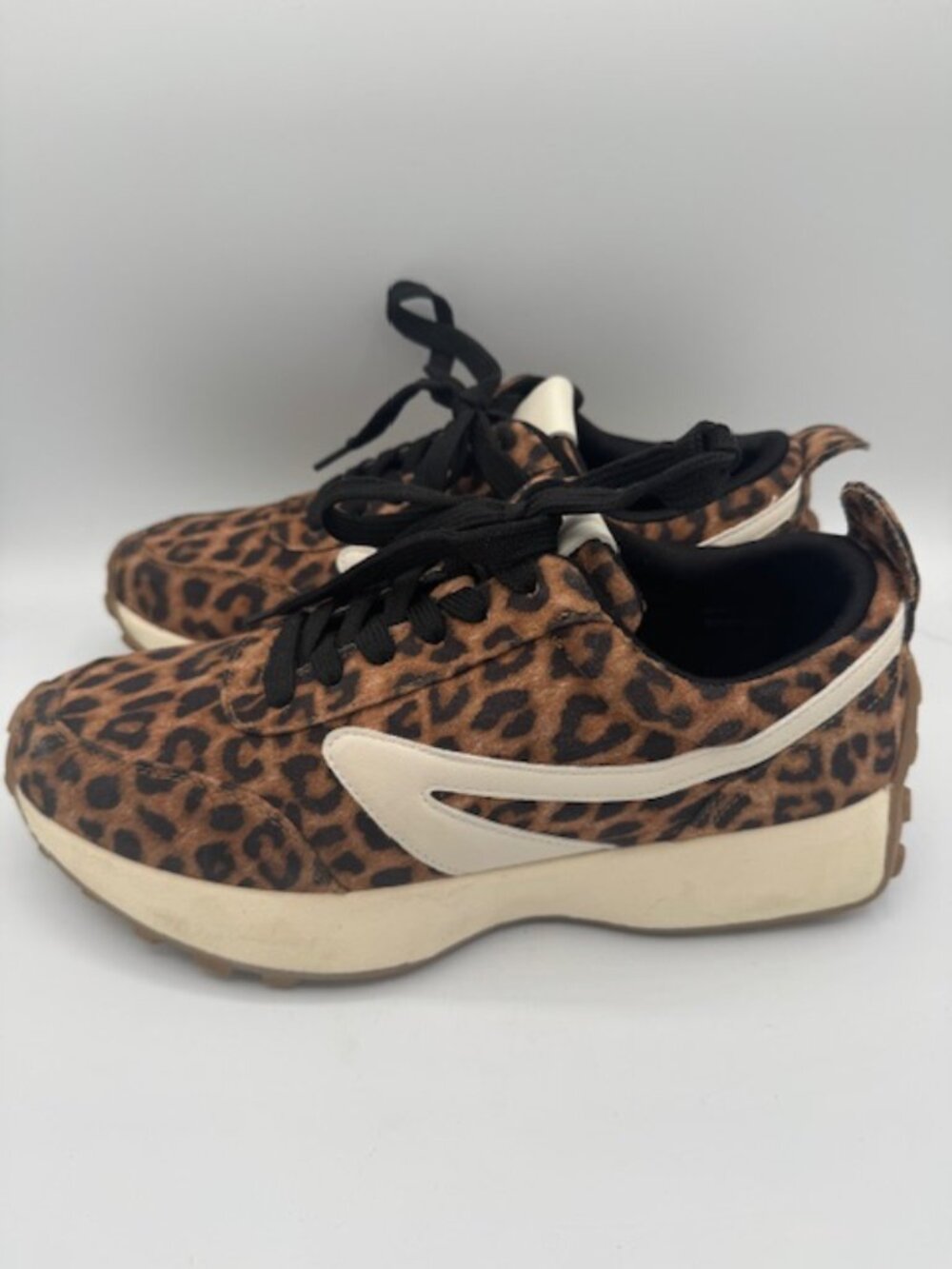 Dolce Vita DC Braiden Tan Leopard Sneakers Women's 8.5